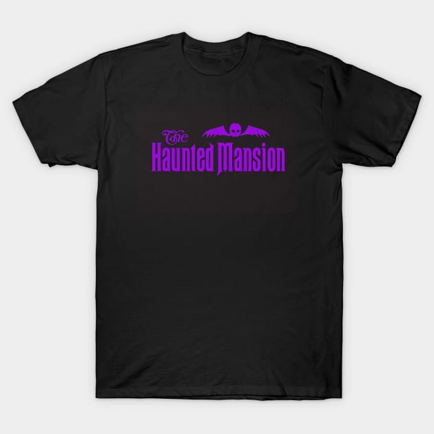 HAUNTED MANSION - Logo - Purple T-Shirt by vampsandflappers